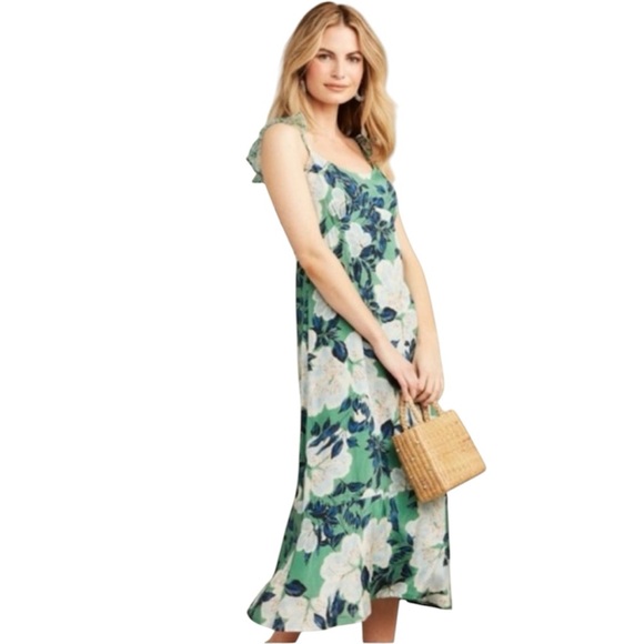 roller rabbit green dress Roller Rabbit Cane Sofie Dress in Green, Small, Cotton main image 1